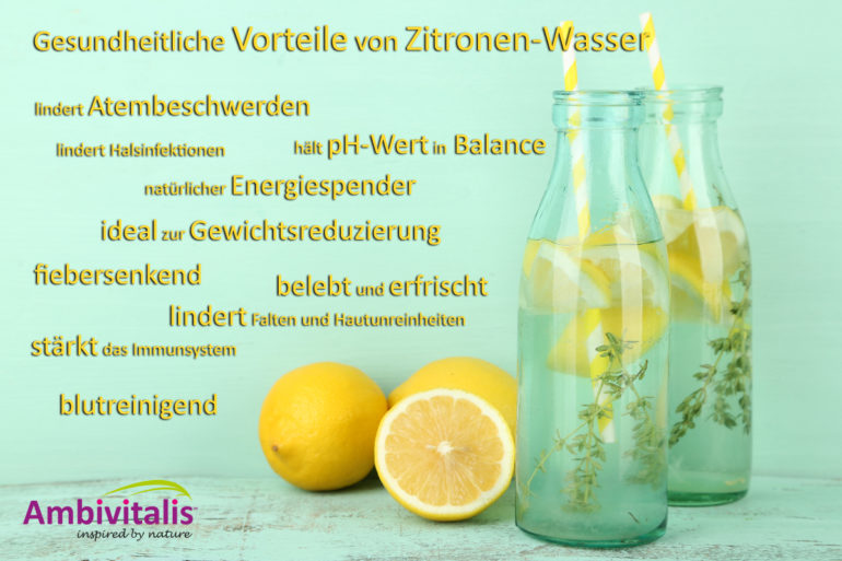Gesundheitliche Vorteile von Zitronen Wasser