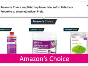 Drei unserer Artikel mit „Amazon’s Choice“ ausgezeichnet!